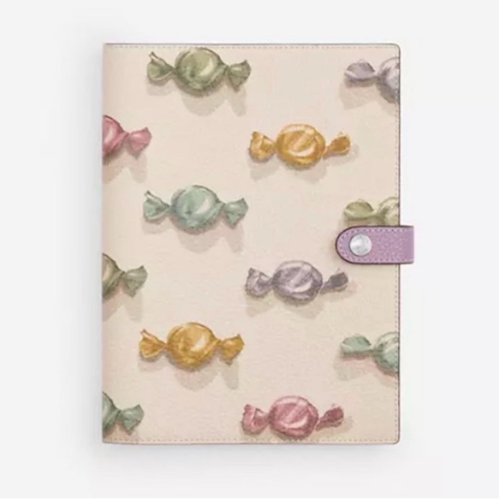 Coach Notebook With Candy Print NWT